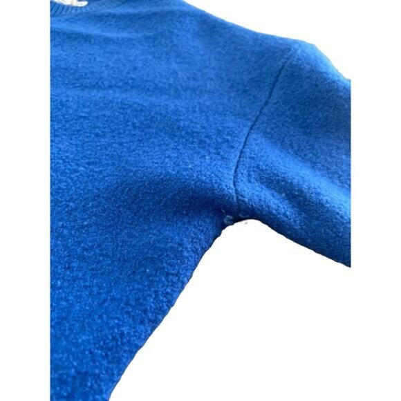 Tory Sport Womens Pullover Crewneck Sweater Rib Trim Knit Blue High Low Medium - Picture 9 of 16